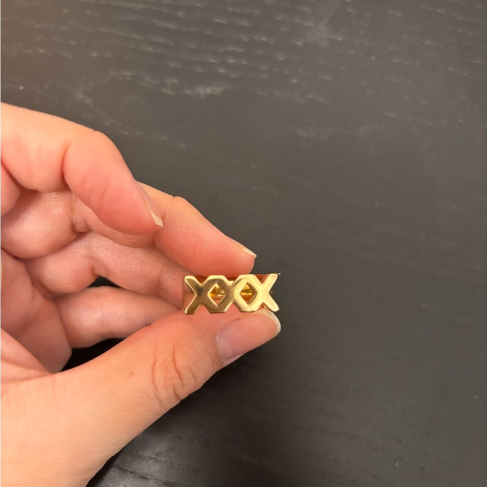 Vitaly Gold triple X ring